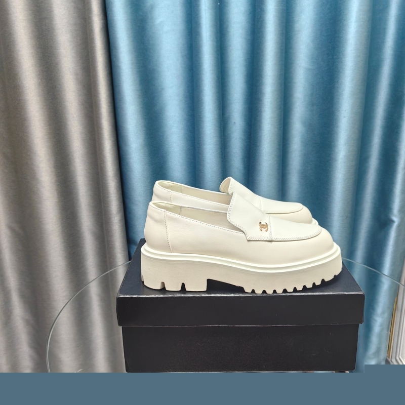 Ch*el leather shoes